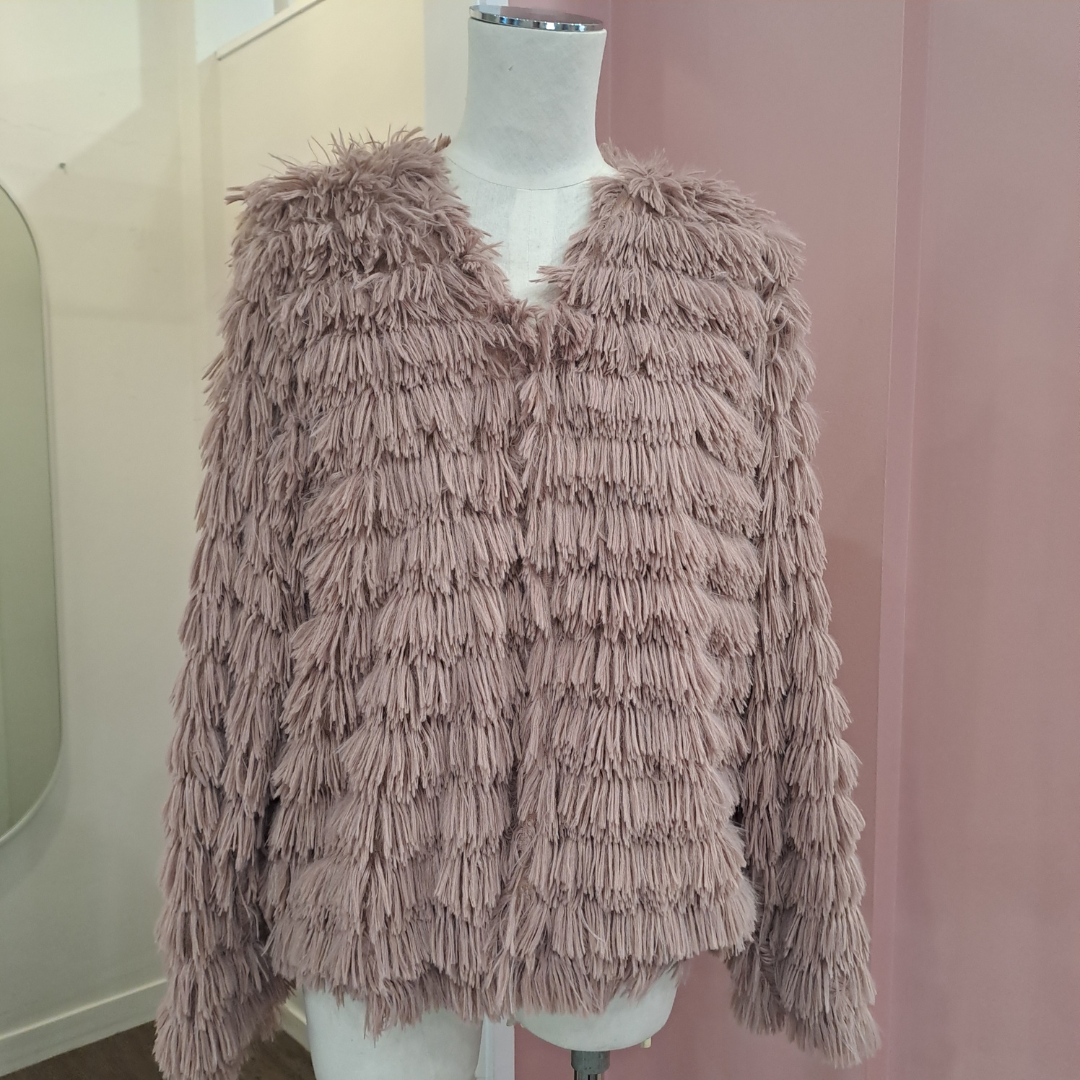 Drama The Label - Fur Baby Jacket - Size 10  - BNWT 
