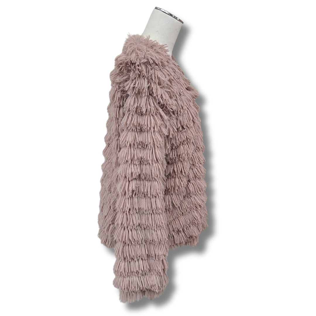 Drama The Label - Fur Baby Jacket - Size 10  - BNWT - Side