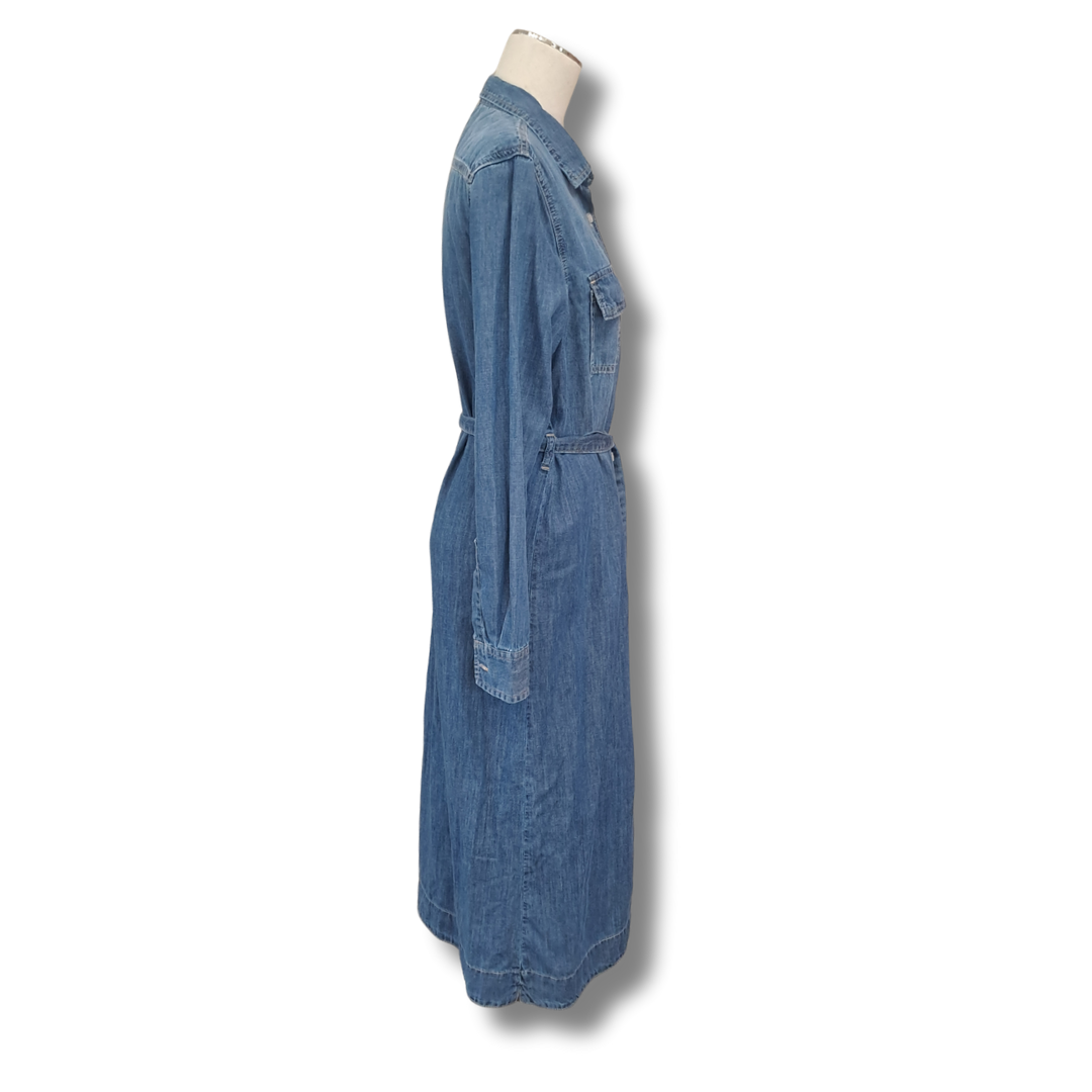 Dricoper - Naia Blue Denim Dress - Side View