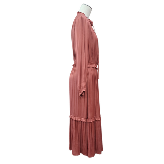 Fate + Becker - Frill Tiered Midi Dress - Size 10 - Side