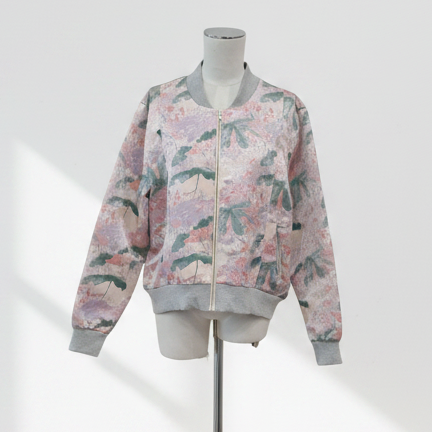 Federation - Floral Palm Bomber Jacket - Size L