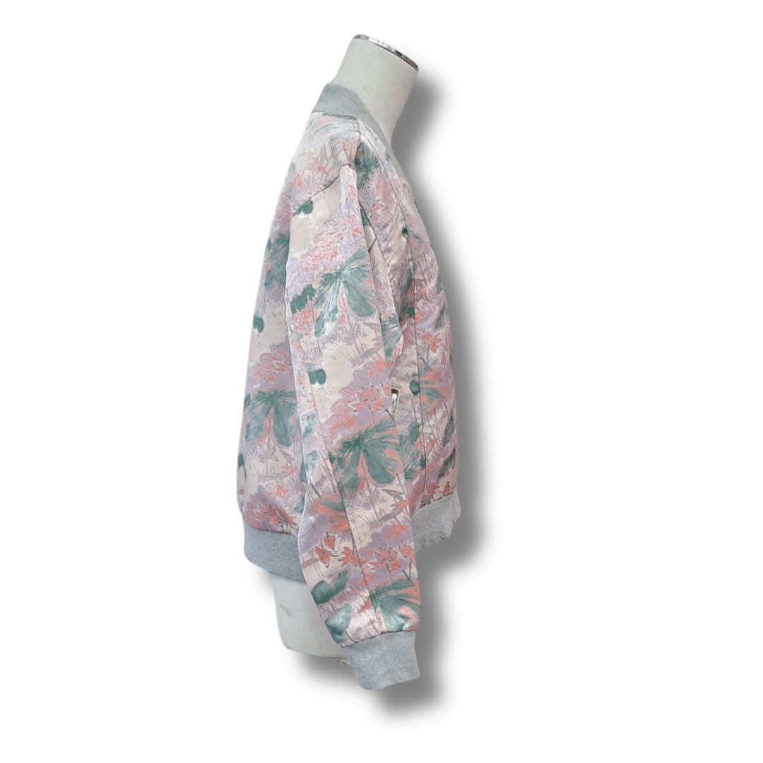 Federation - Floral Palm Bomber Jacket - Size L - SIde