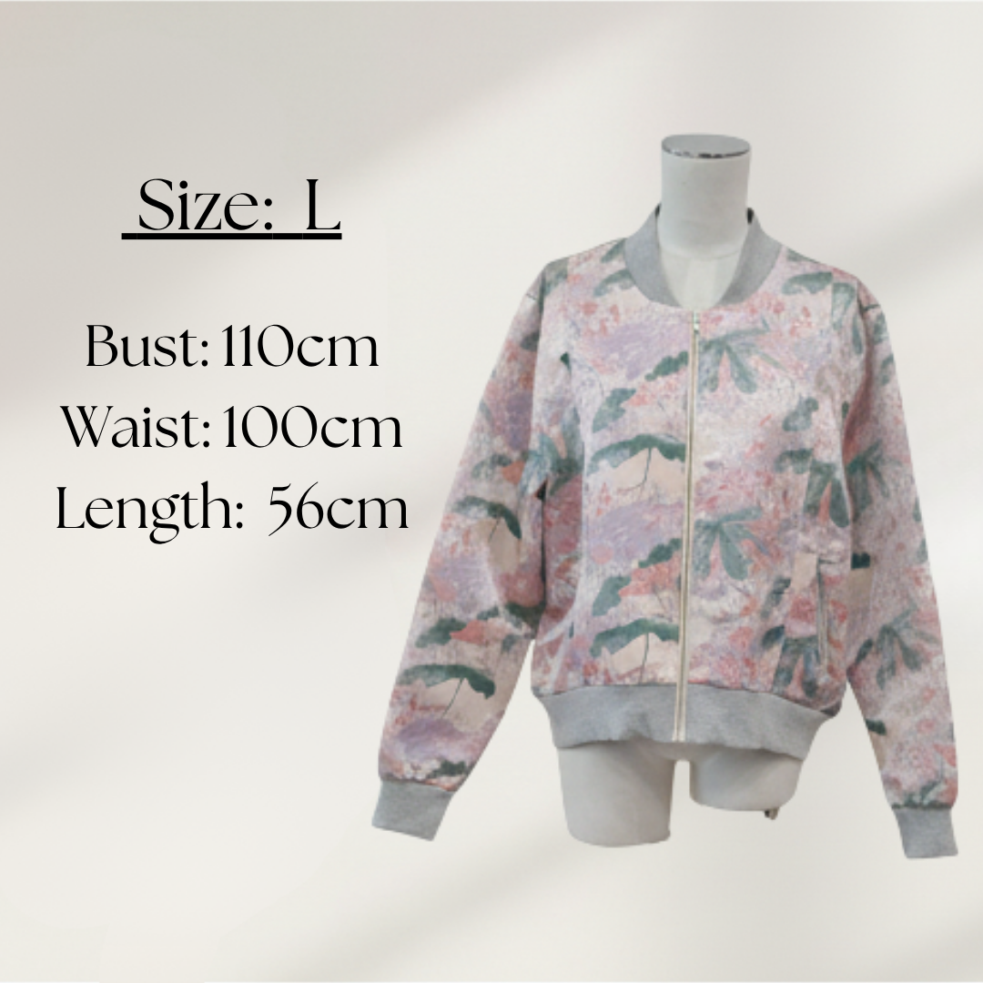 Federation - Floral Palm Bomber Jacket - Size L - Size Chart