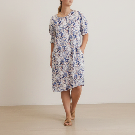 Foil - Floral Shift Dress - Size 14