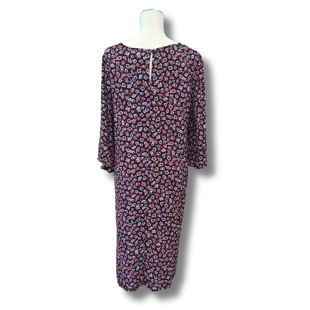 Foil - Sunset Ditsy Shift Dress - Size 14 - BNWT - Back