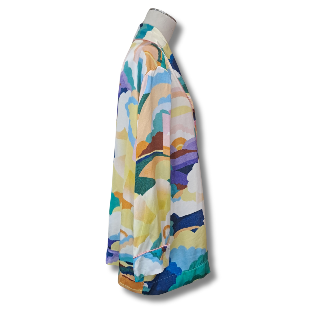 Forte_Forte - Le Stamp Kimono - Side View