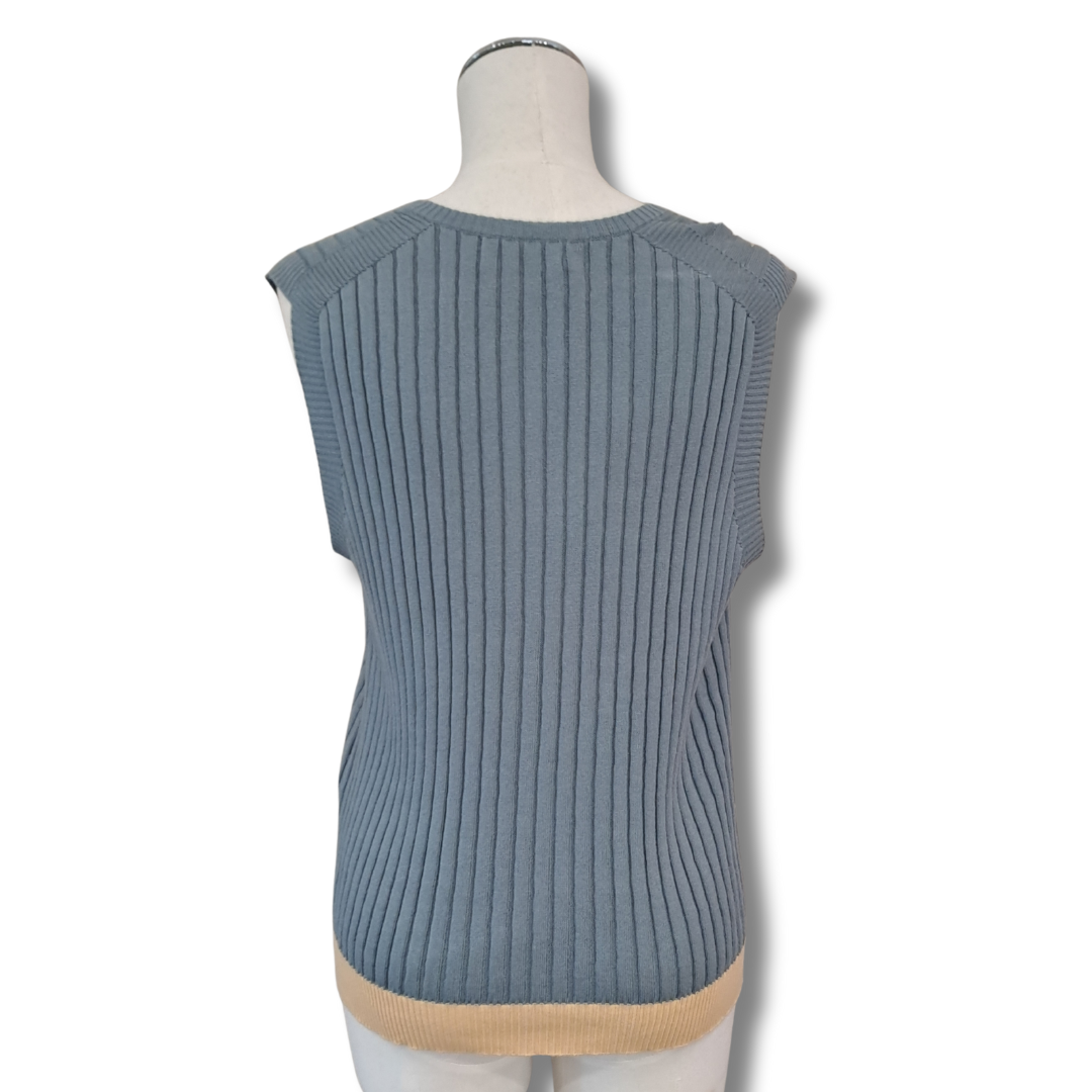 From. - Organic Cotton Ribbed Vest - Back
