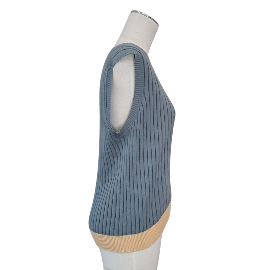 From. - Organic Cotton Ribbed Vest  -Side