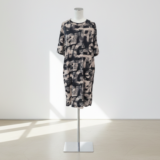 G Star Raw - Sprayed Letters Loose Dress - Size XS