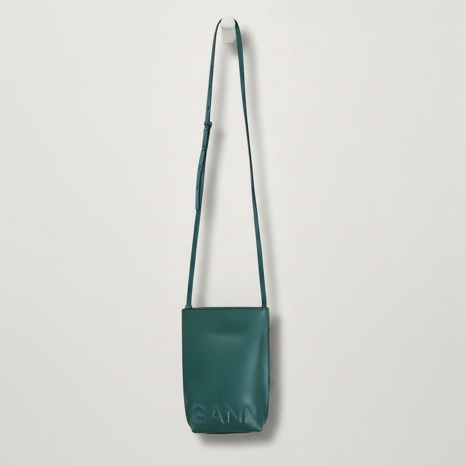 Ganni - Recycled Leather Phone Bag - Front View