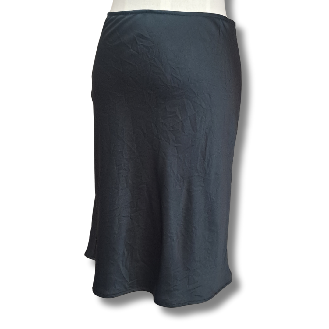 Ganni - Satin Slip Skirt - Back View