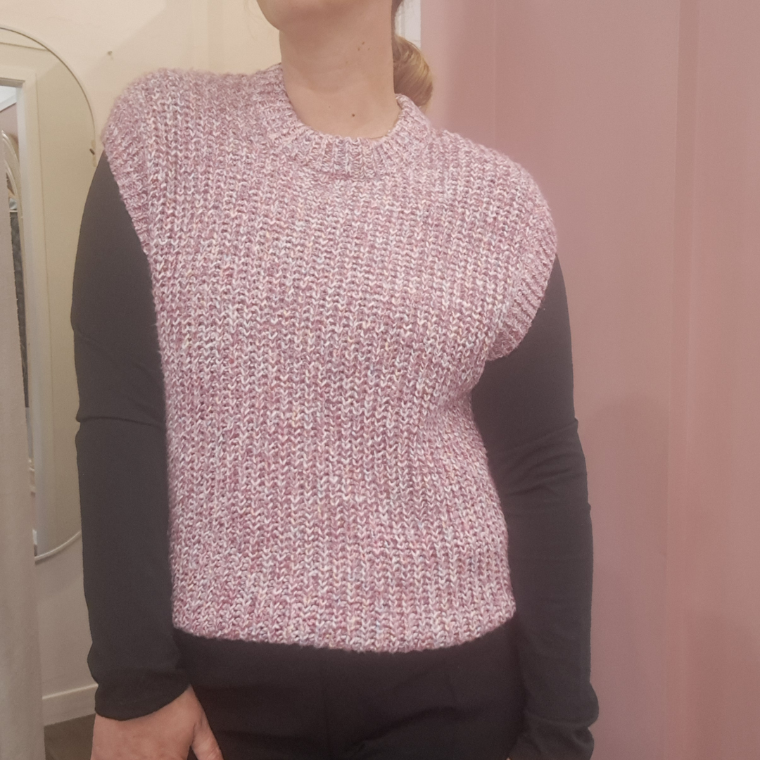 Garcia - Pink Knit Vest - Size M