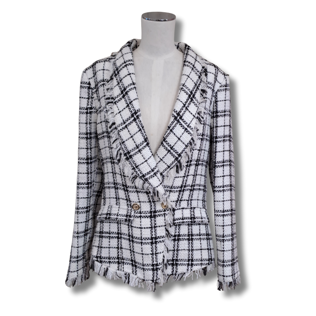 Gaudi - Woven Check Jacket - Front View