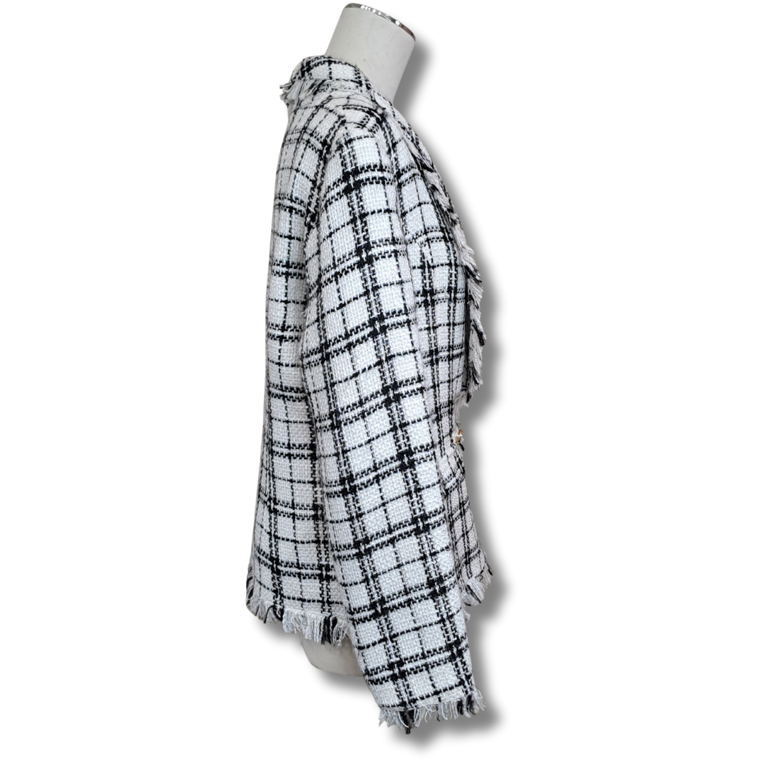 Gaudi - Woven Check Jacket - Side View