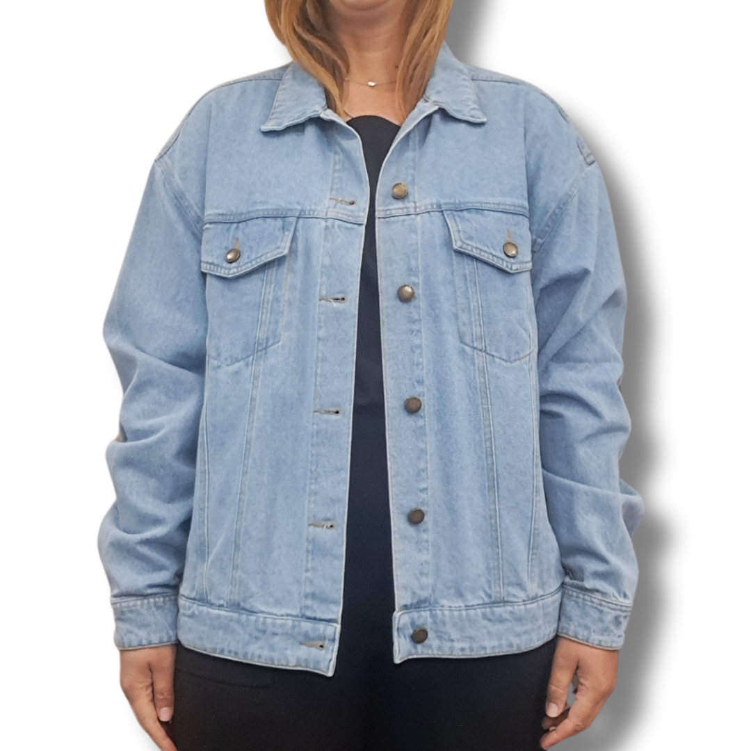 Girl and The Sun - Cora Denim Jacket - Size L - BNWT - Front