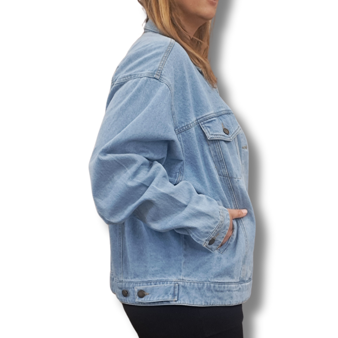Girl and The Sun - Cora Denim Jacket - Size L - BNWT- Side