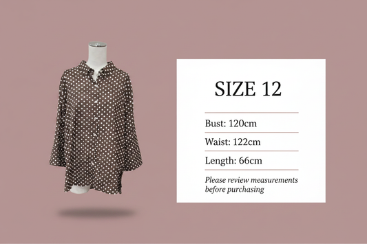 Gordon Smith Get Spotty Shirt - Size 12 - Size Chart