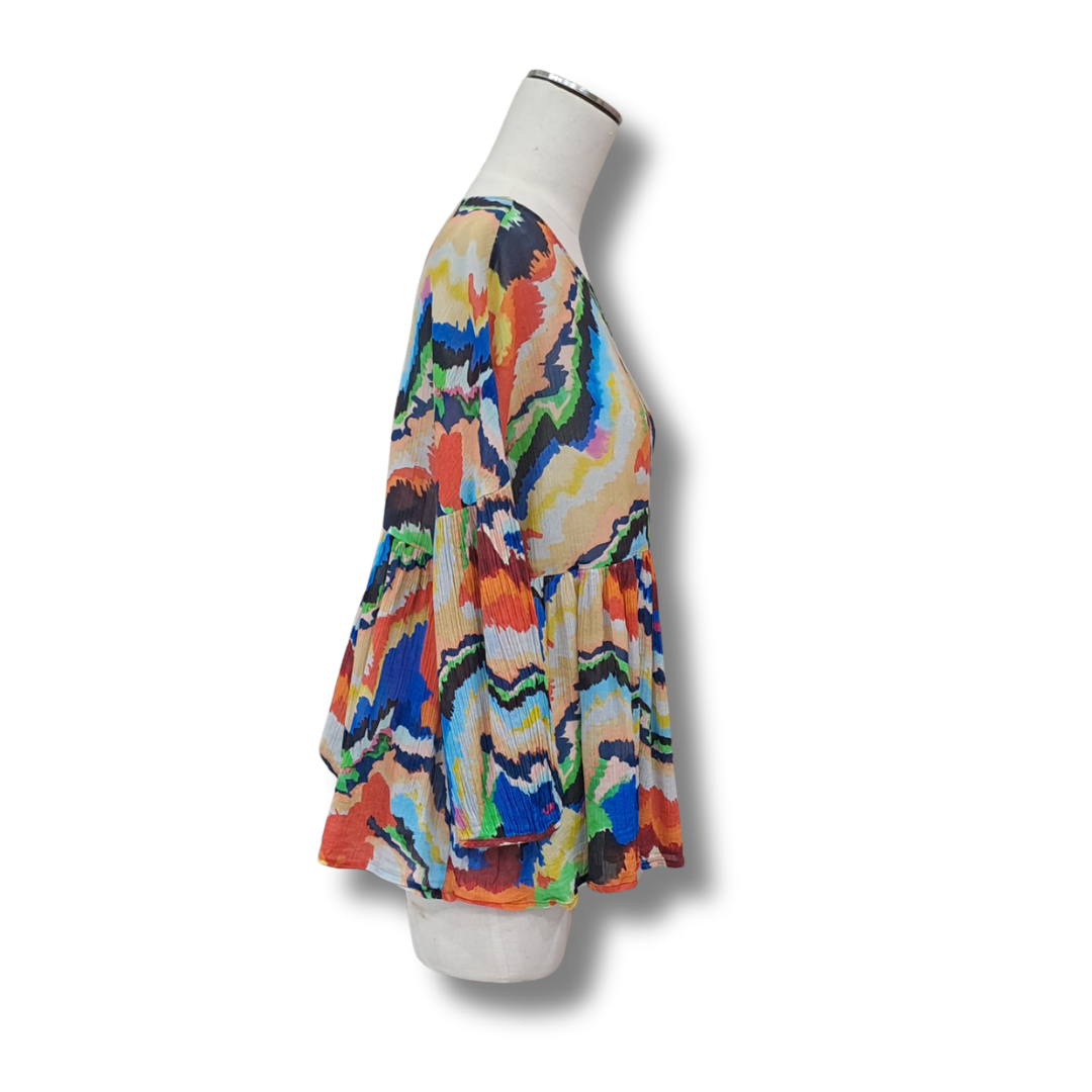 Gorman - Multicolour Top - Size 8 - Side