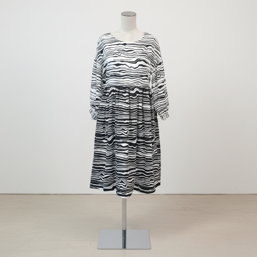 Gorman - Soundwave Denim Dress - Size 6 - Front View