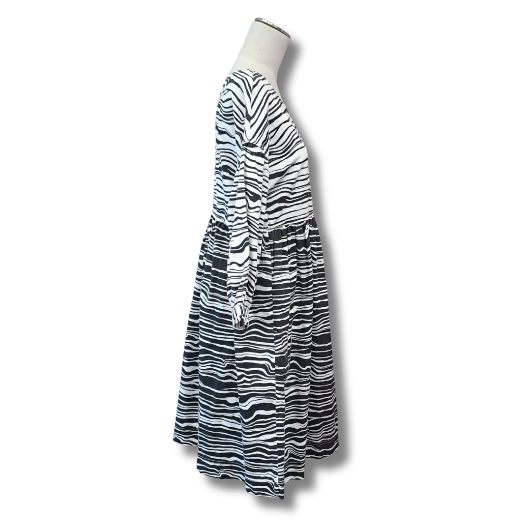 Gorman - Soundwave Denim Dress - Size 6 - Side View