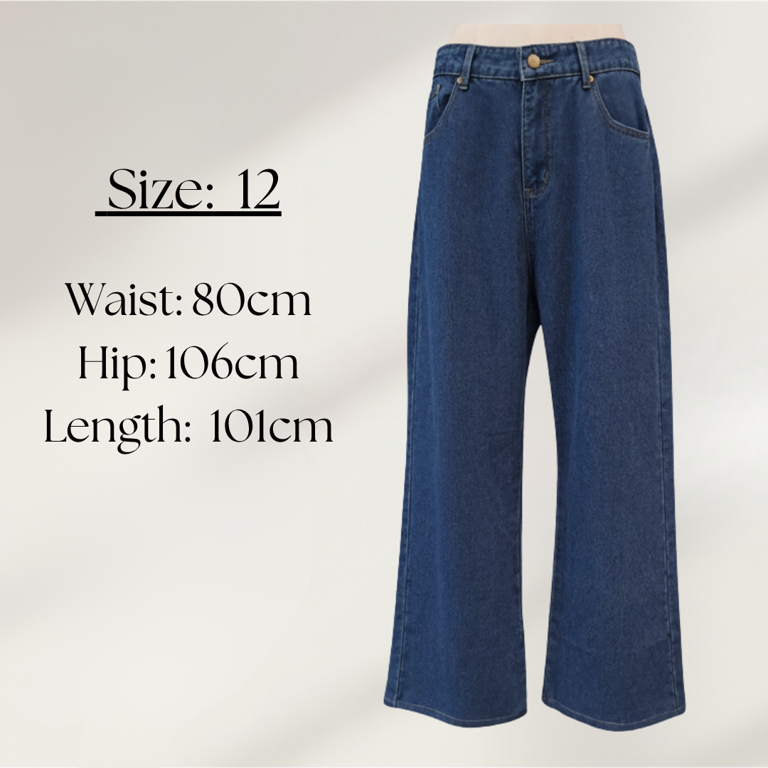 Handpicked By Birds - Patch Denim High Waist Jeans - Size Chart