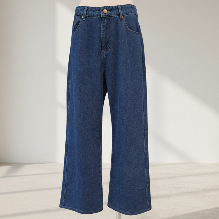 Handpicked By Birds - Patch Denim High Waist Jeans - Size 12