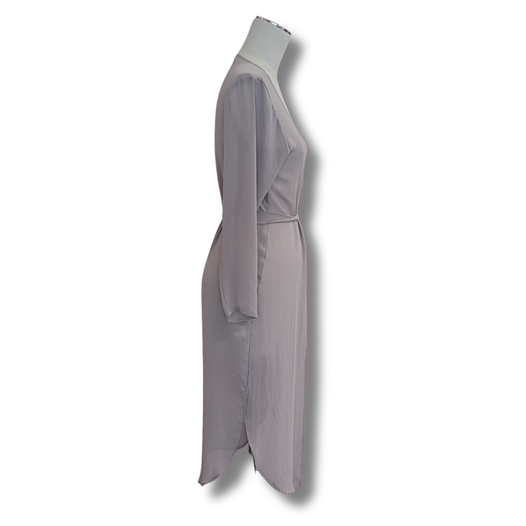 Harrie & Sam - Stone Grey Duster - Side View