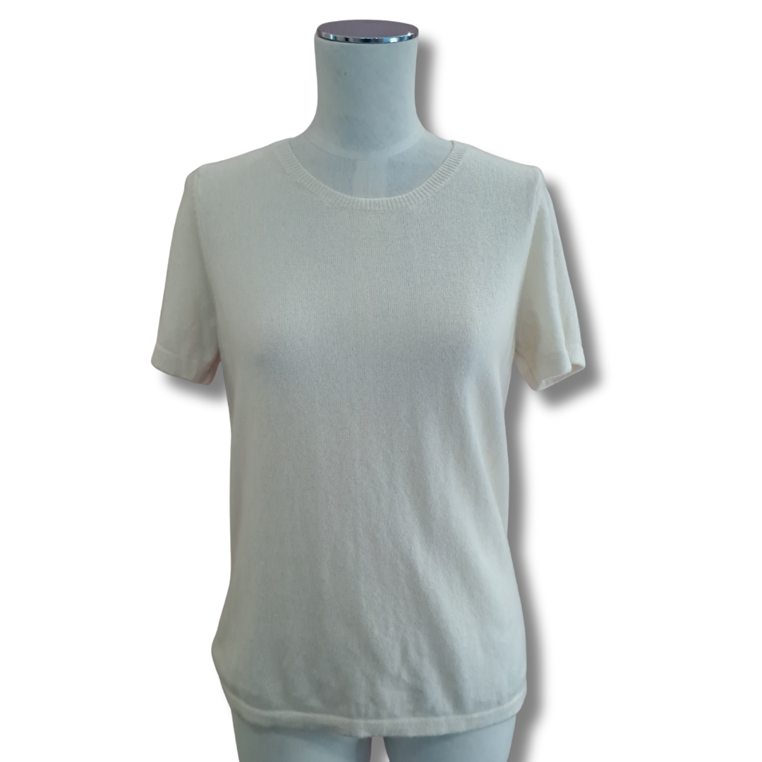 Helen Cherry - Cashmere Knit Tee - Front View