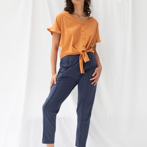 Re.Create - Homebound Pant in Soft Navy - Size 10-16