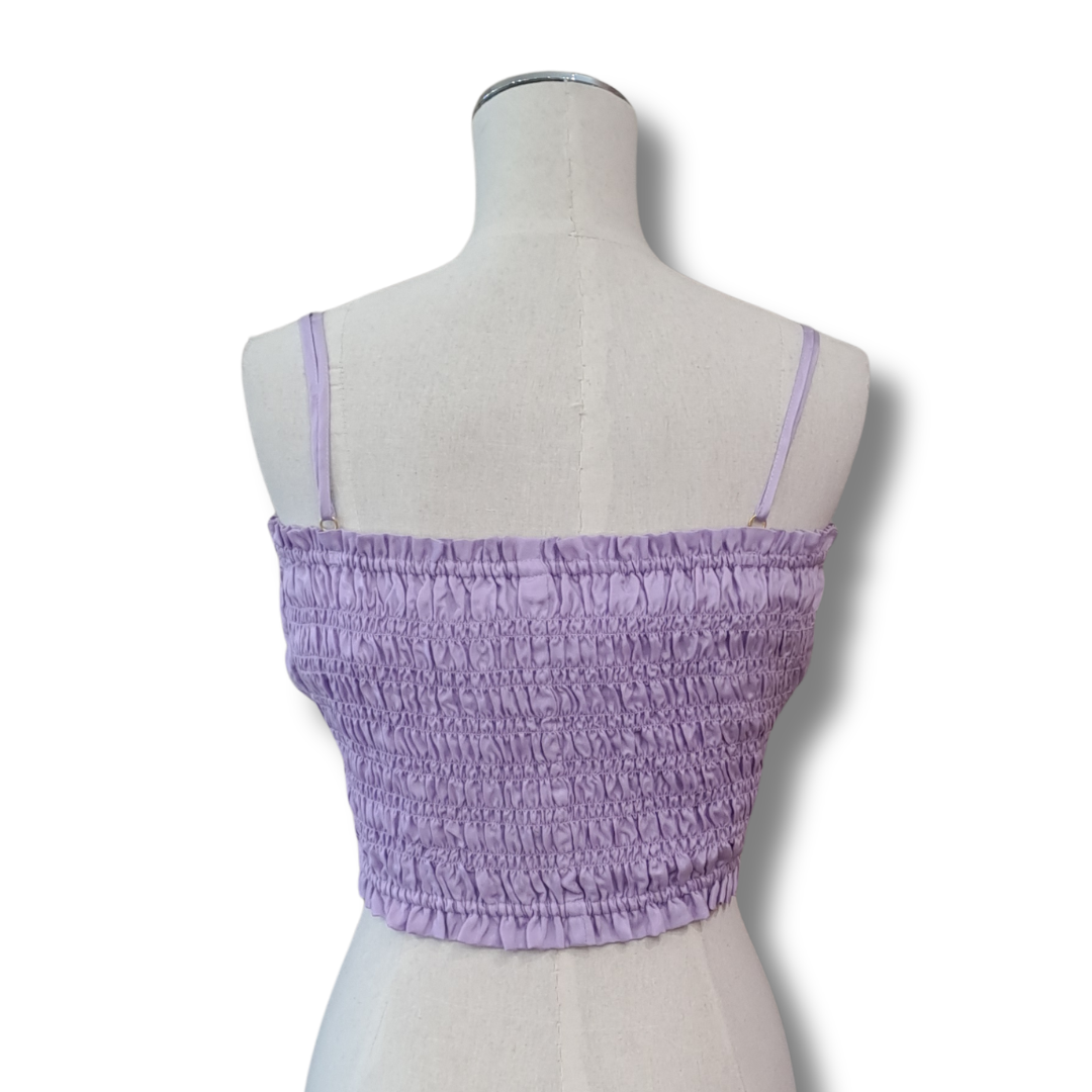Huffer - Misa Puff Bandeau Top - Size 8 - Back View