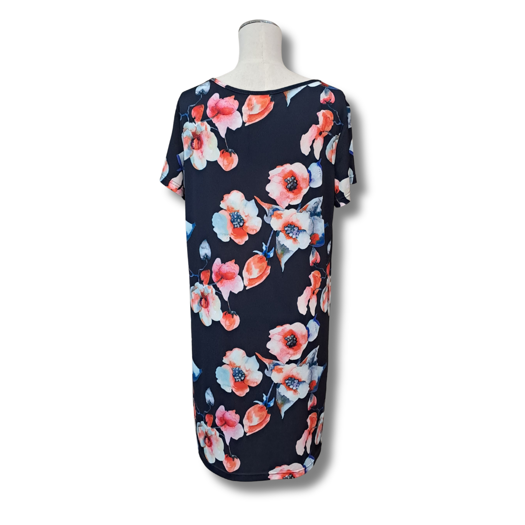 In Love With Ivy - Floral Shift Dress - Size 12 - Back