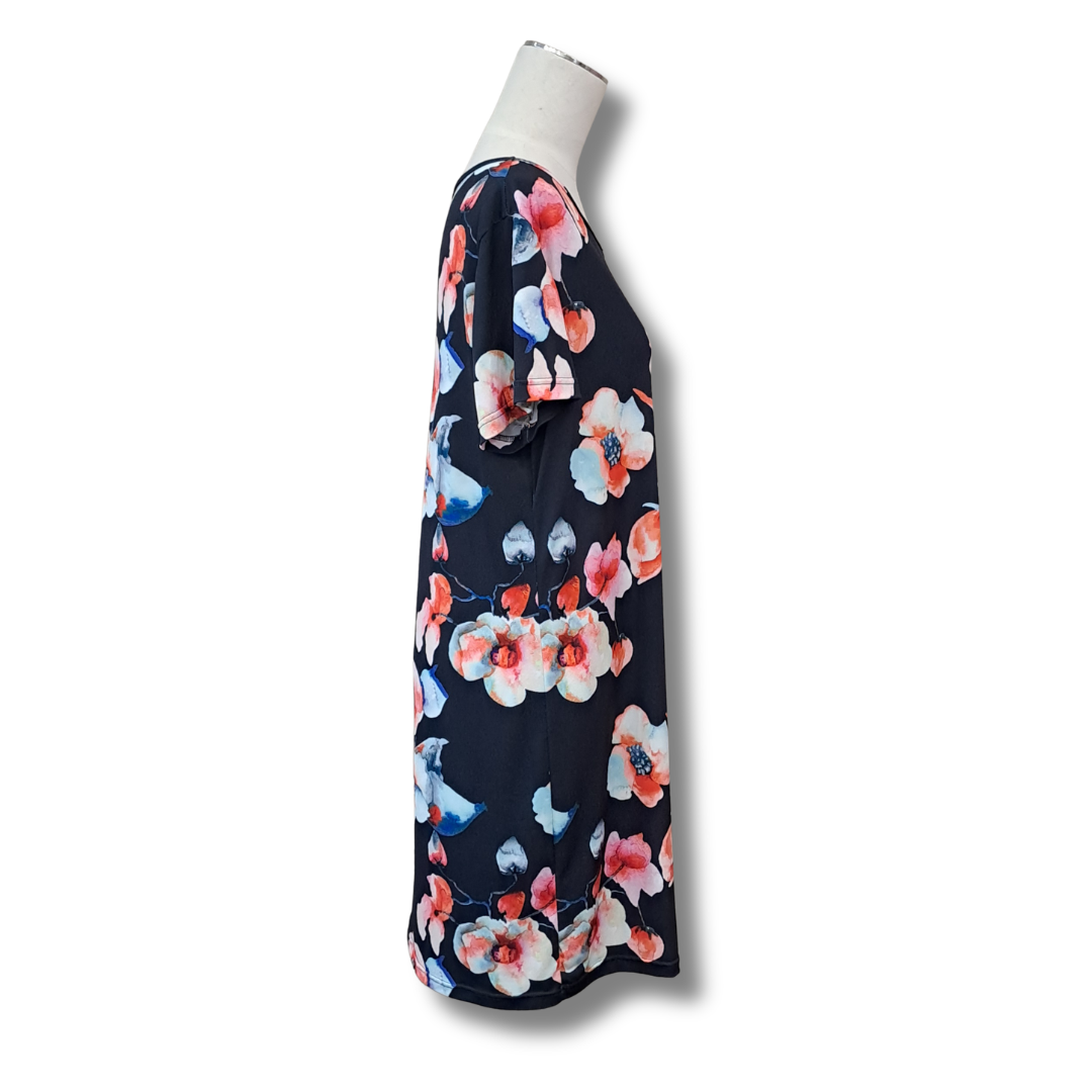 In Love With Ivy - Floral Shift Dress - Size 12 - Side