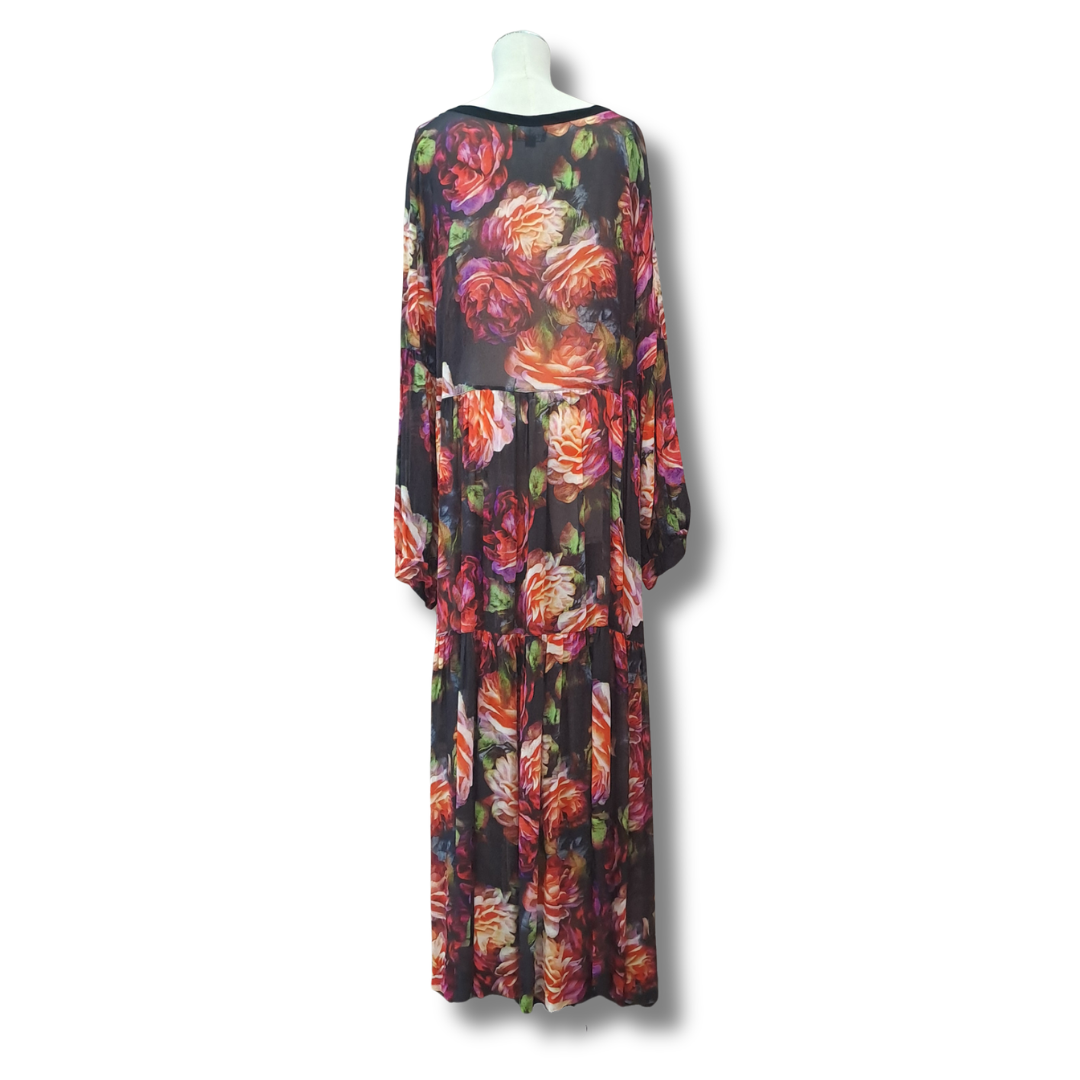 Jellicoe - Floral Maxi Dress - Size 4XL - Back