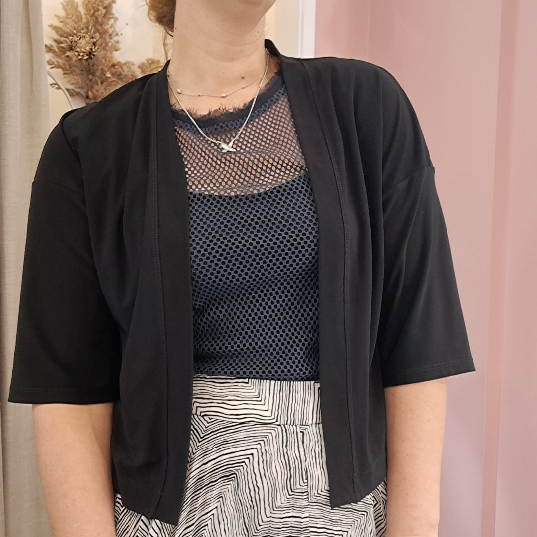 Joseph Ribkoff - Gathered Cropped Cover Up - Size 12