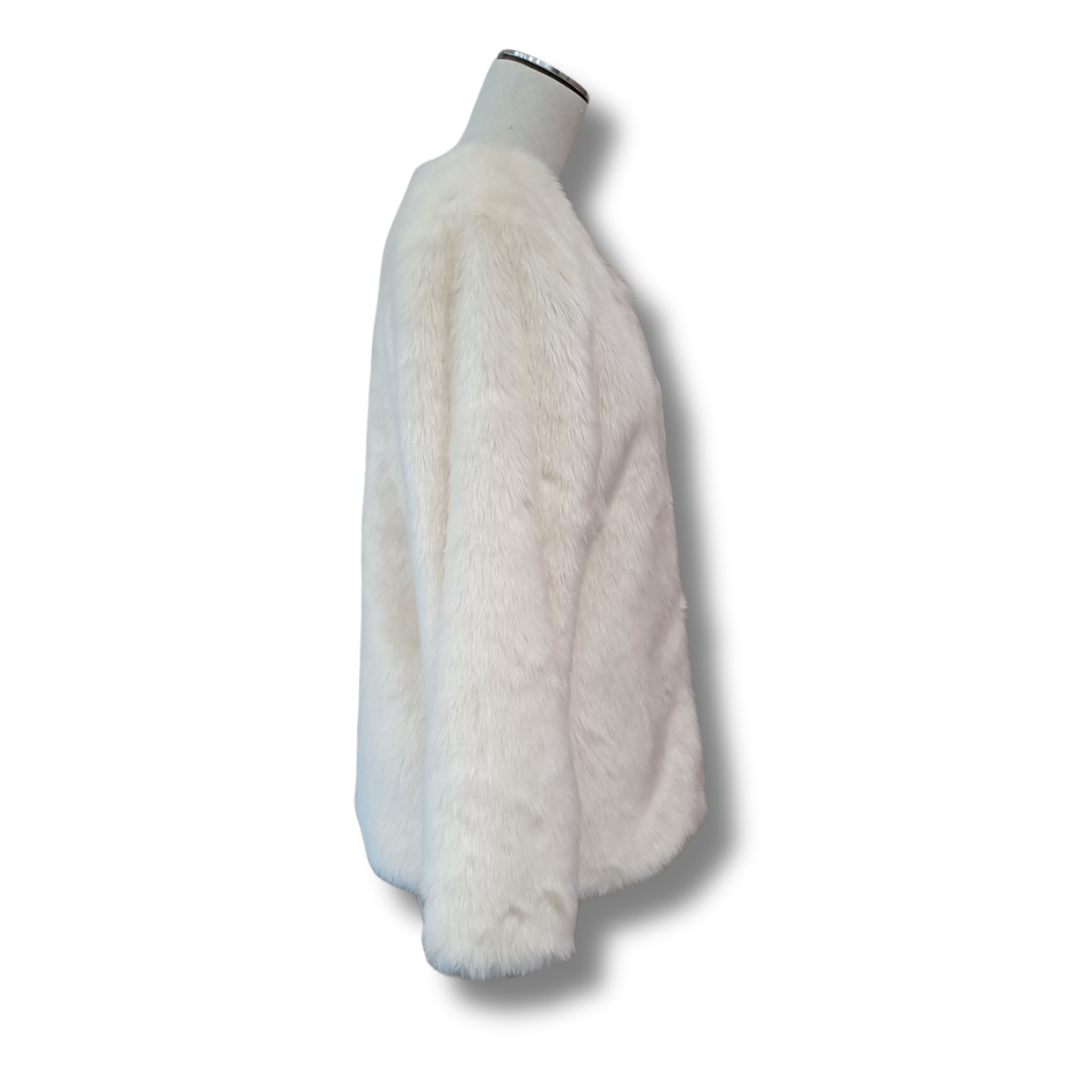 Julien Danger - Faux Fur Jacket - Size 6 - Side