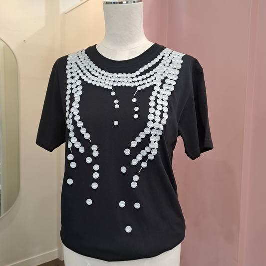 Karen Walker - Broken Pearls T-Shirt - Size 8
