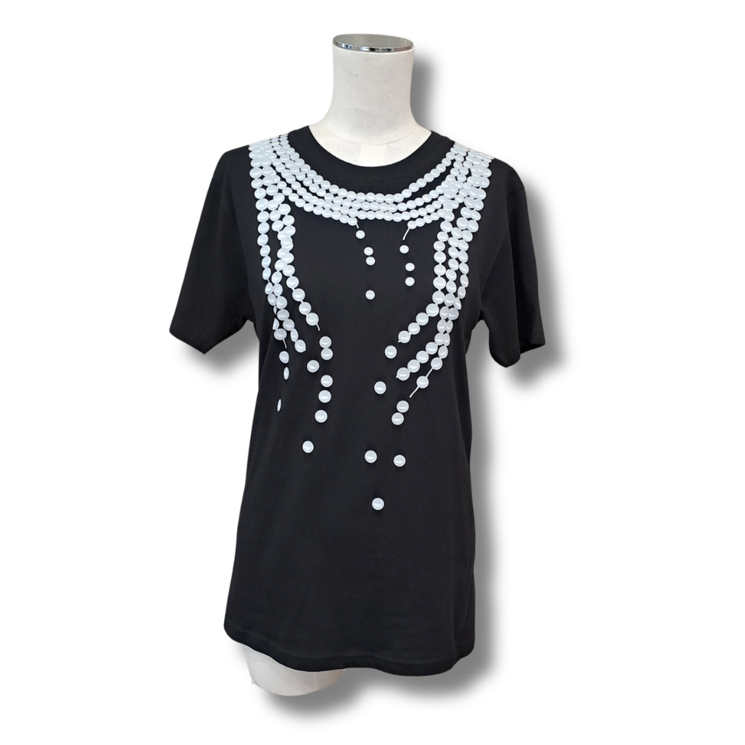 Karen Walker - Broken Pearls T-Shirt - Size 8 - Front