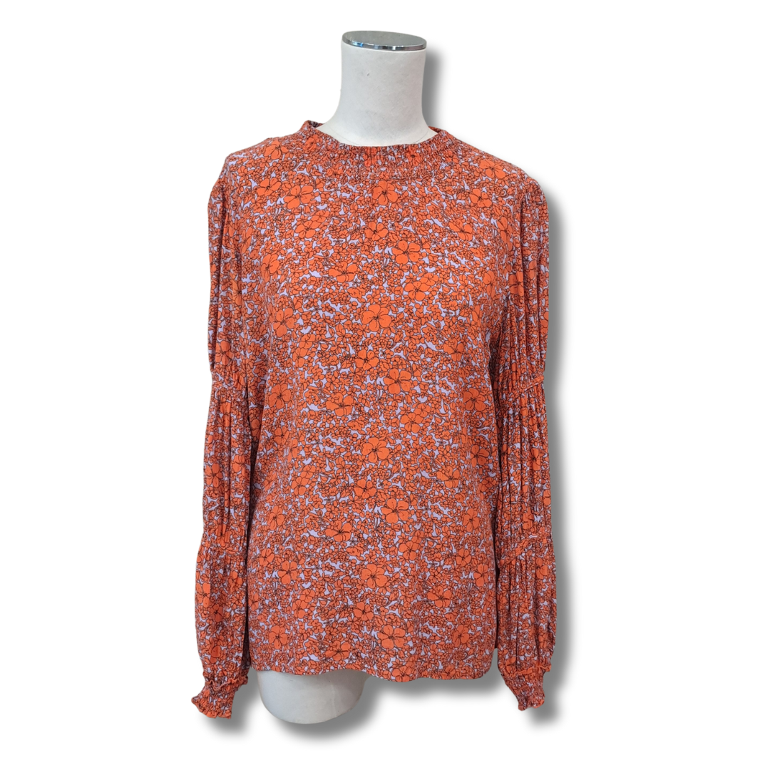 Ketze-Ke - Smock Neck Floral Top - Front View