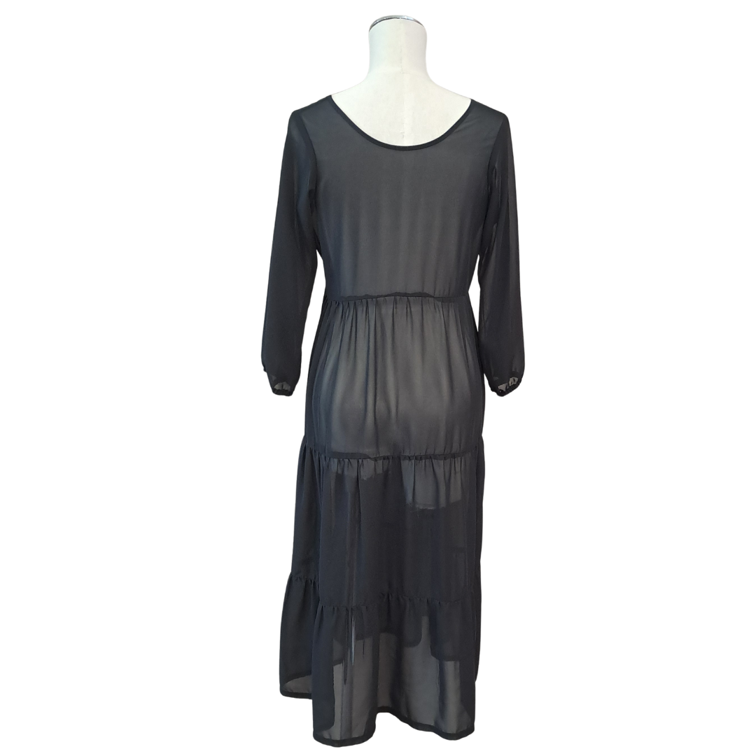 Kilt - Black Tiered Dress - Back View