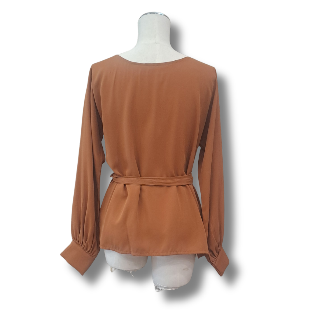 Kilt - Chestnut Wrap Top - Size 10 - Back