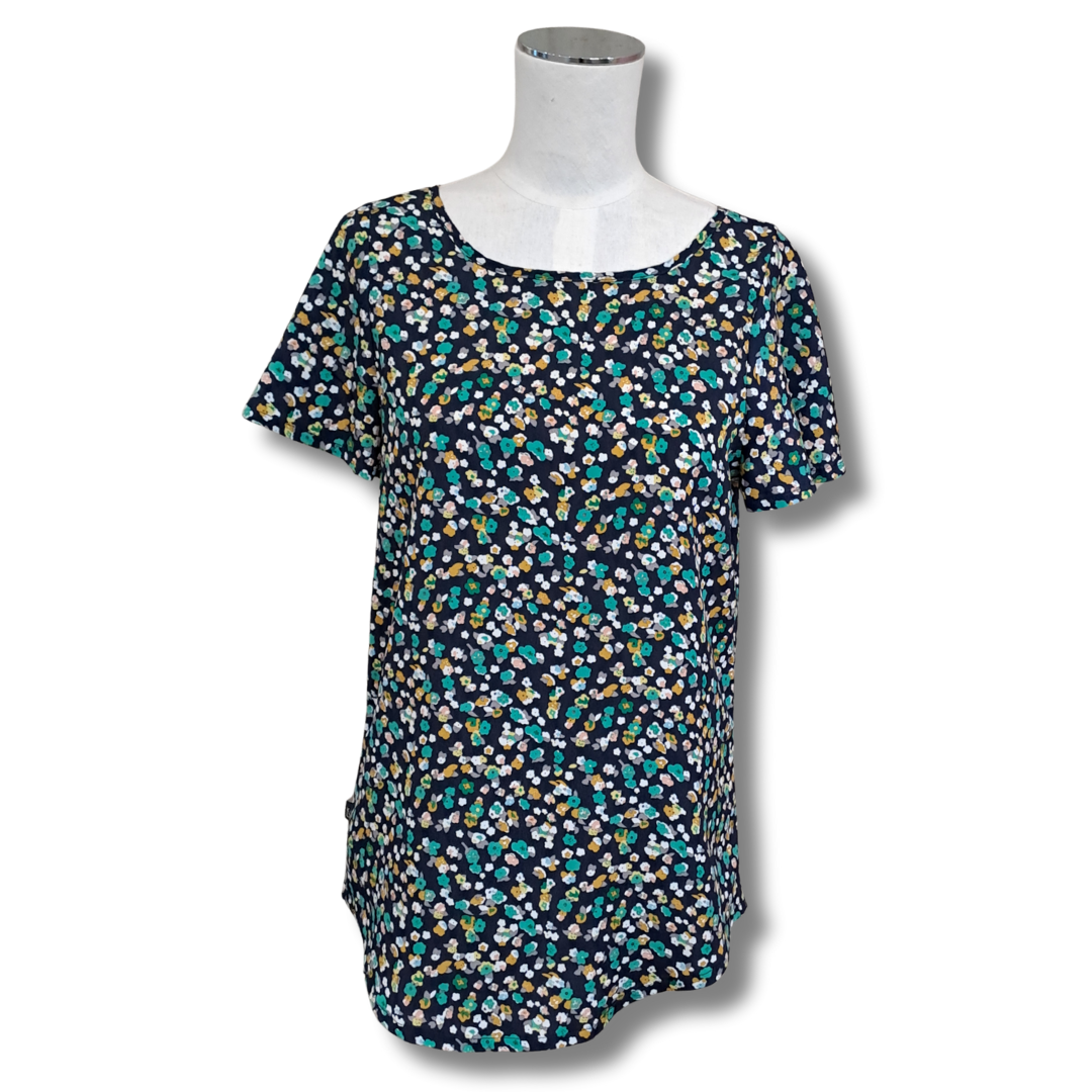 Kilt - Floral Reversible Top - Round Neck