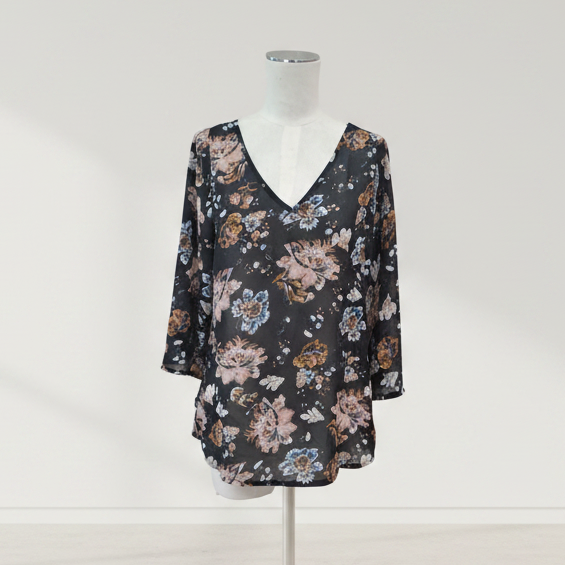 Kilt - Sheer Floral Top - Size 10 - Front