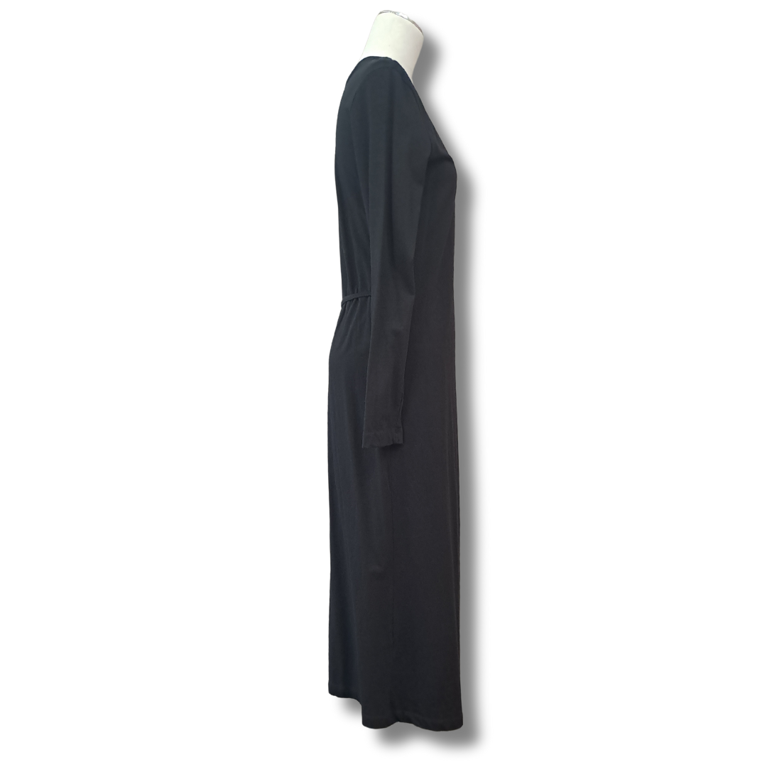 Kowtow - Black Wrap Dress - Side View