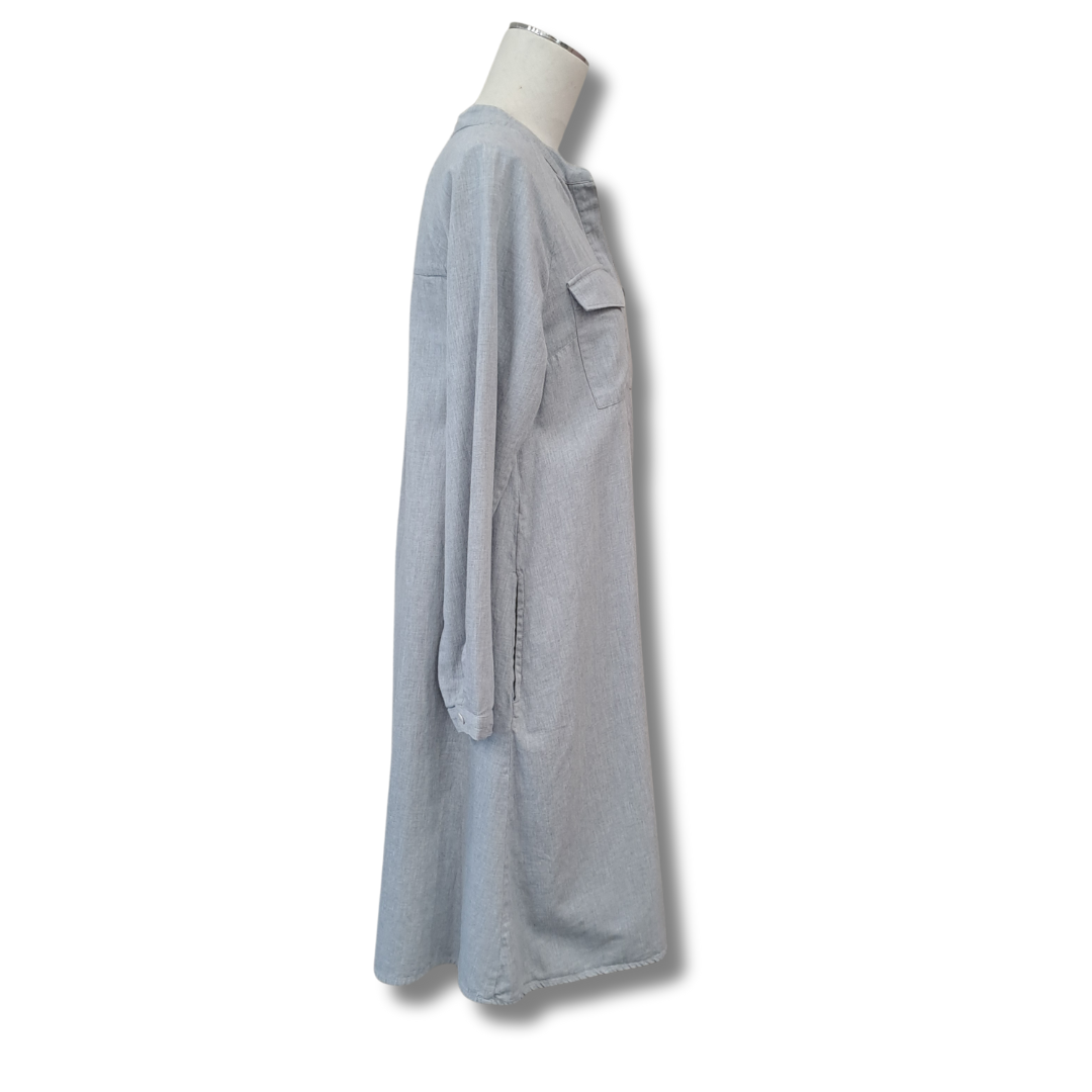 Kowtow - Grey Shirt Dress - Side View