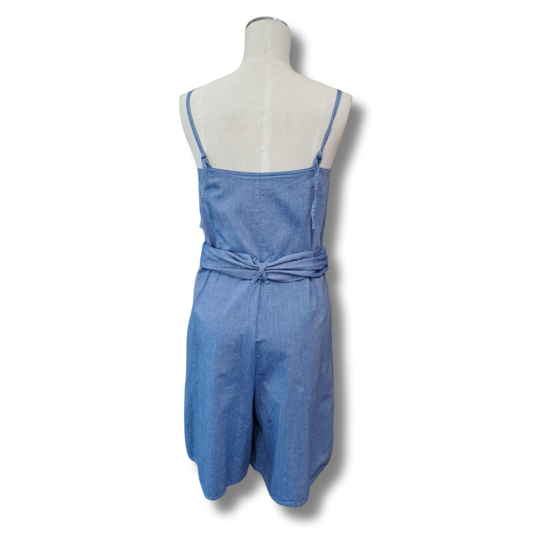 Kowtow - Insight Chambray Playsuit - Back View
