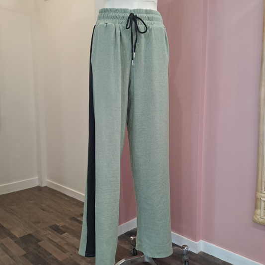 Leo + Be - Green Side Stripe Pant - Size 12