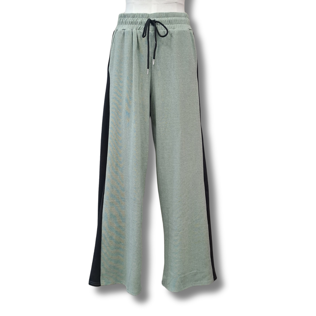 Leo + Be - Green Side Stripe Pant - Size 12 - Front