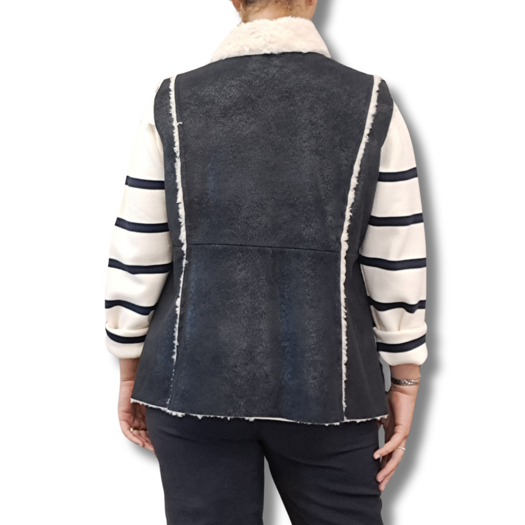 Loobies Story - Fleece Lined Vest - Back