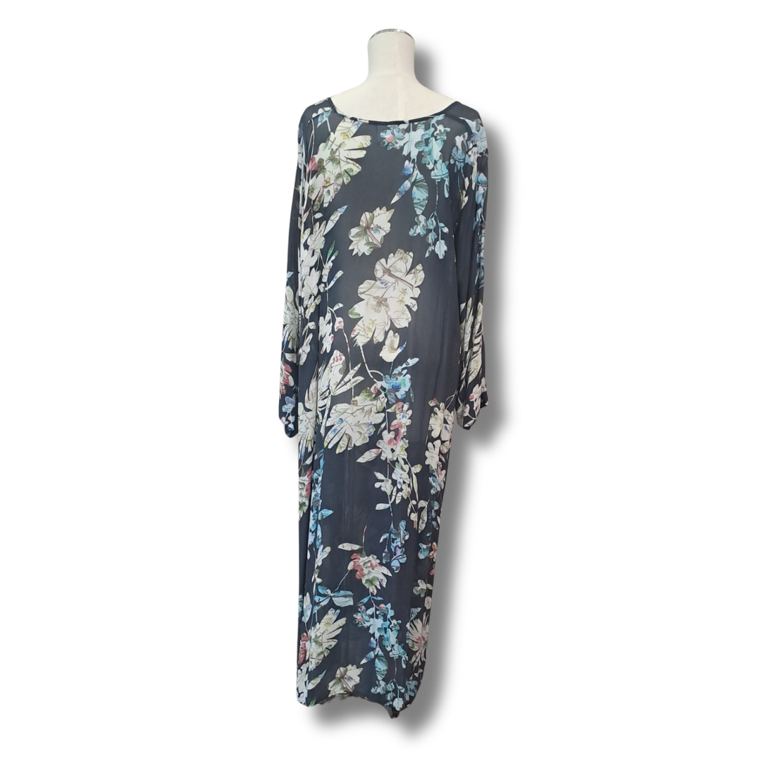 Lost and Led Astray - Floral Maxi Dress - Size 2XL - Back