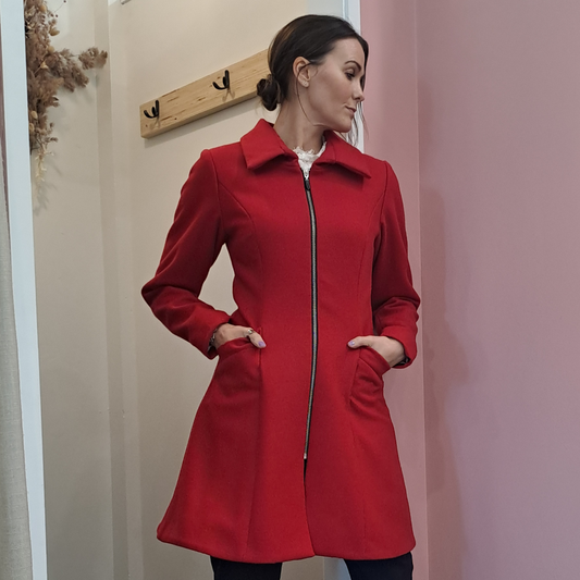 Lushington - Red Wool Coat